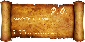 Pekár Olinda névjegykártya